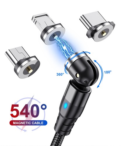 Magnet ladekabel 3in1 - magnet,